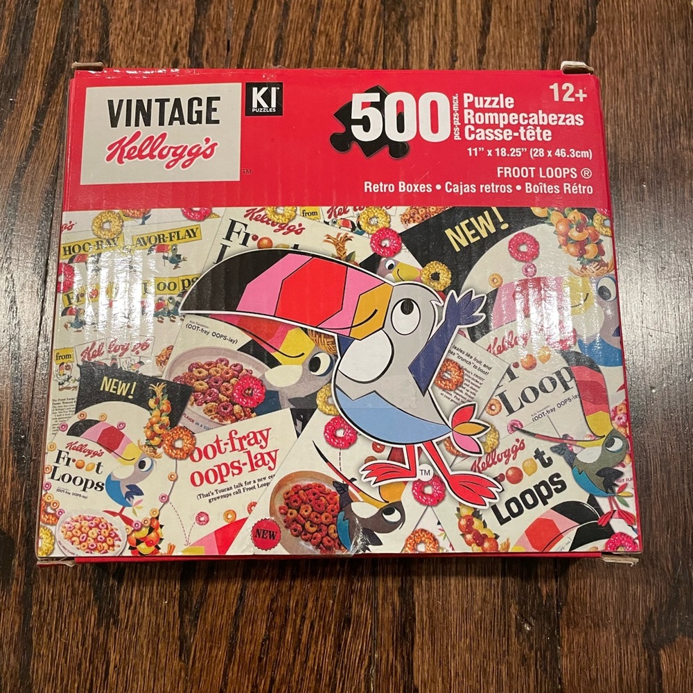 Vintage Kelloggs cereal 500 piece puzzle